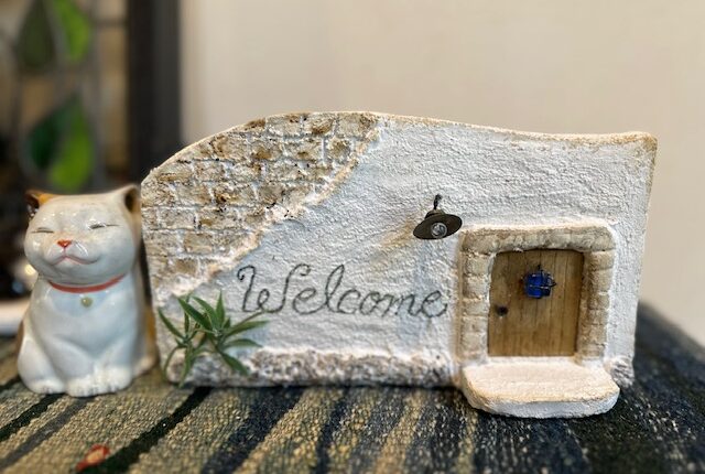【販売中】ほっこり置物「Welcomeオブジェ」
